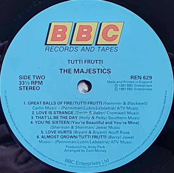 REN 629 Tutti frutti Various from the BBC records and Tapes library Label